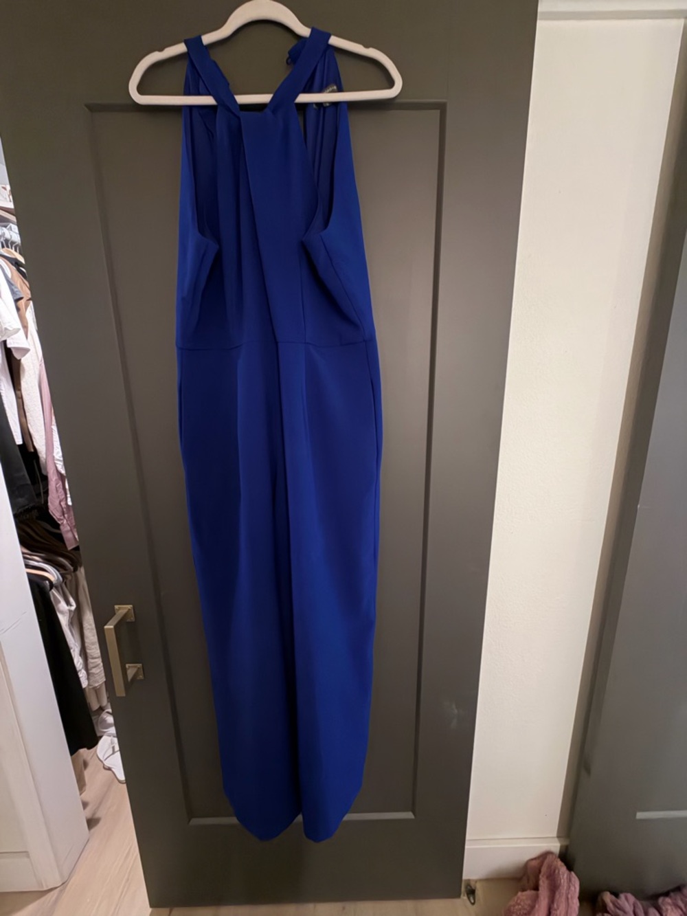 julia jordan Royal Blue Wide-Leg Jumpsuit